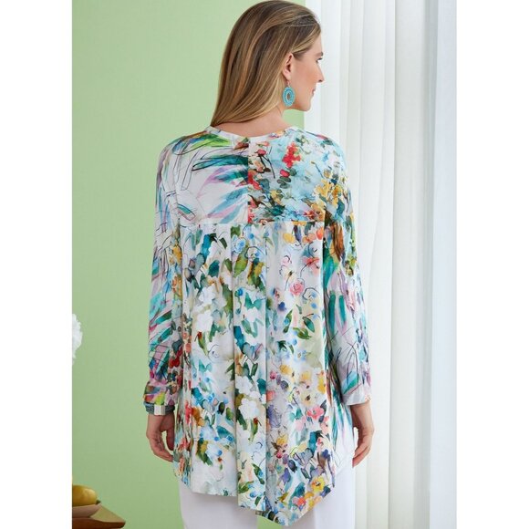 Butterick B6735 Katherine Tilton Misses Top Pattern with Asymmetrical Hem XS-M - Picture 6 of 8